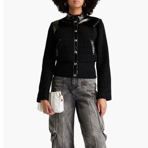 NWT Maje Boucle Cropped Bomber Jacket - BRAND NEW